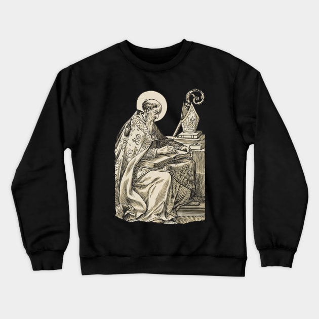 Saint Augustine of Hippo Crewneck Sweatshirt by Beltschazar